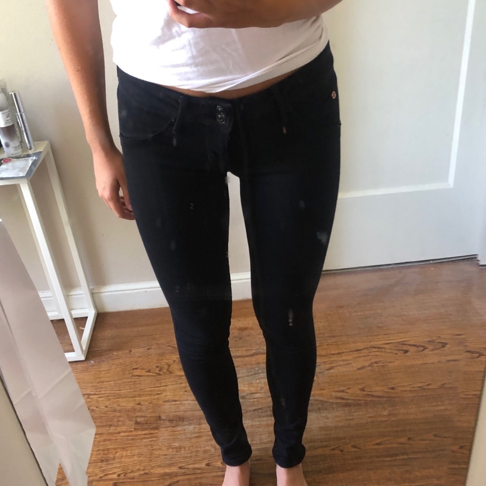 HUDSON Skinny Black Jeans
